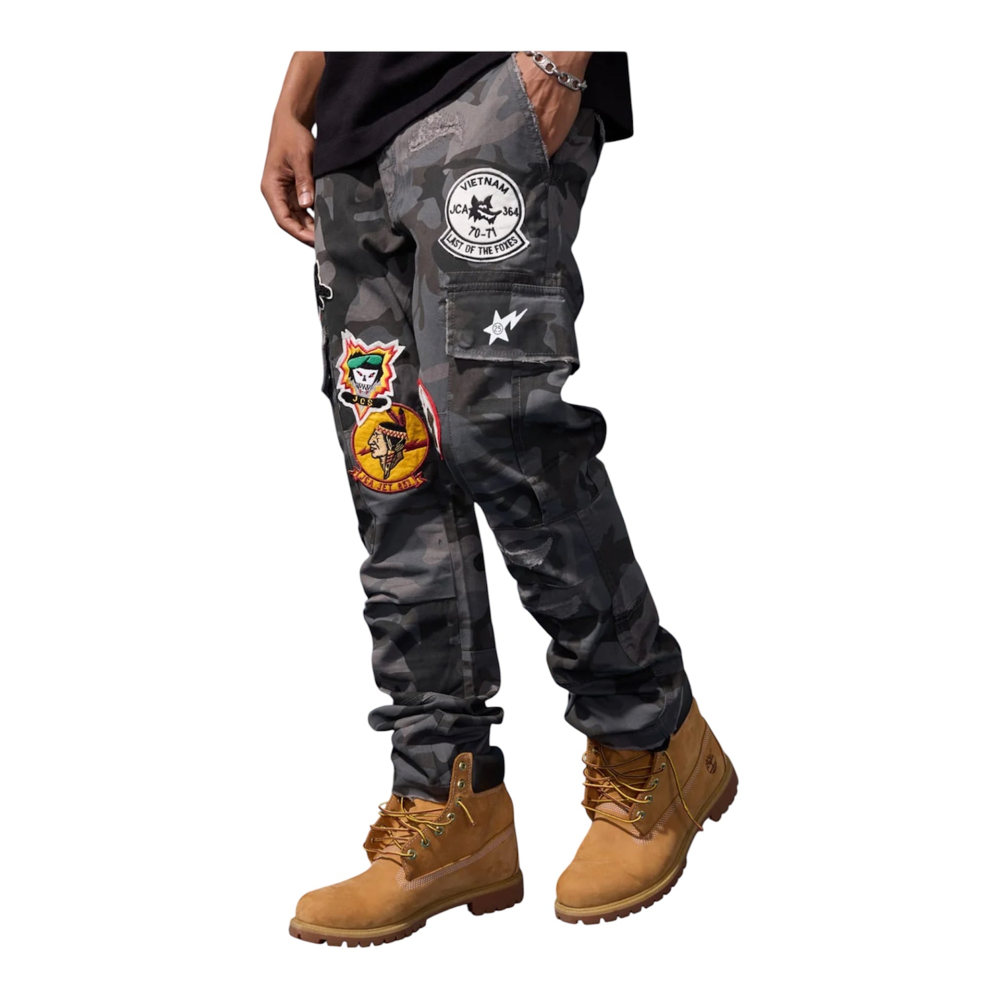 JC-Patched Cargo pants